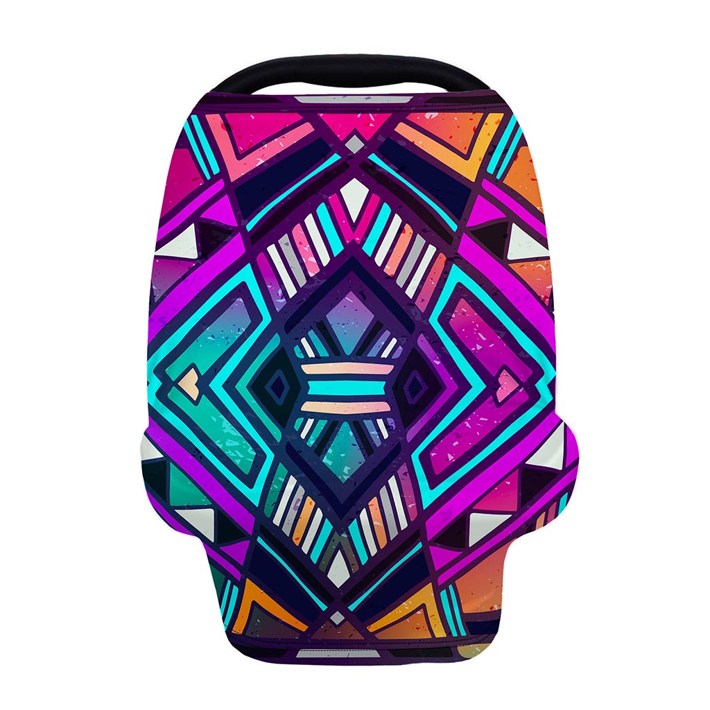 Ethnic Aztec Trippy Print Baby Seat Cover