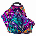 Ethnic Aztec Trippy Print Baby Seat Cover