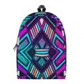 Ethnic Aztec Trippy Print School Backpack