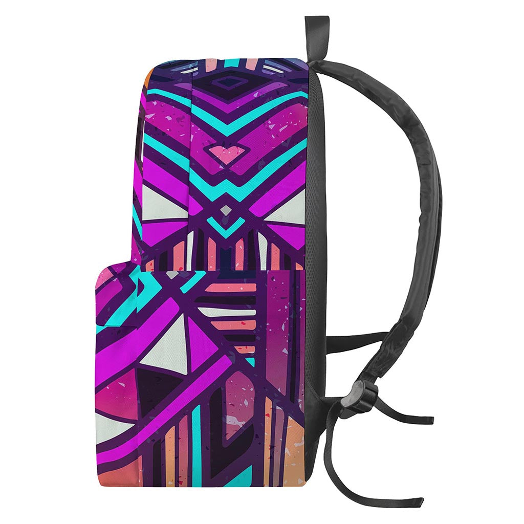 Ethnic Aztec Trippy Print Backpack