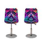 Ethnic Aztec Trippy Print Bar Stool Covers