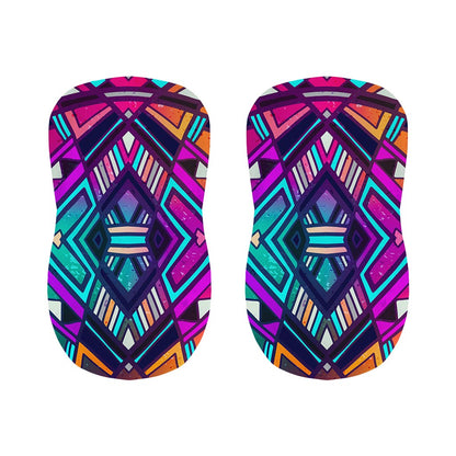 Ethnic Aztec Trippy Print Bar Stool Covers