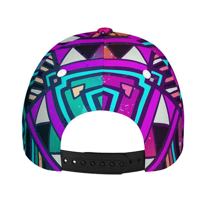 Ethnic Aztec Trippy Print Baseball Cap