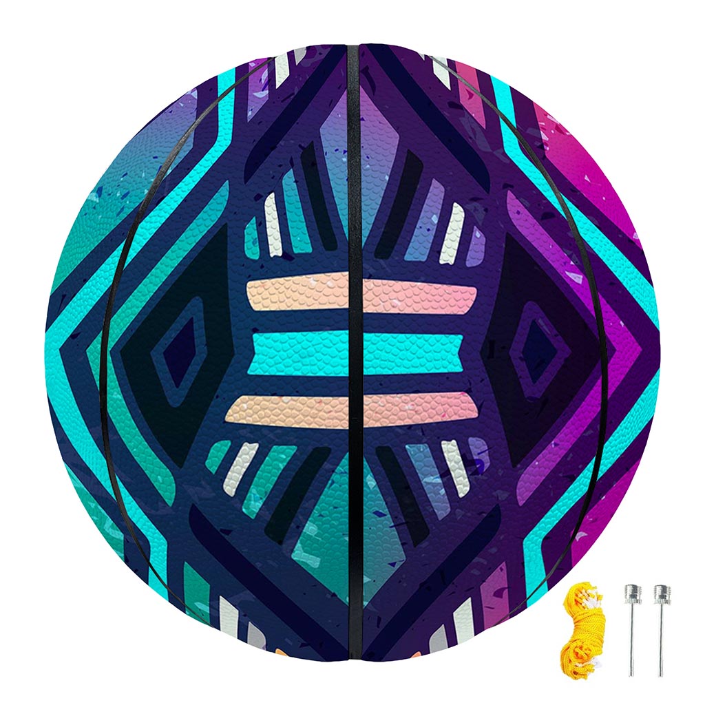 Ethnic Aztec Trippy Print Basketball