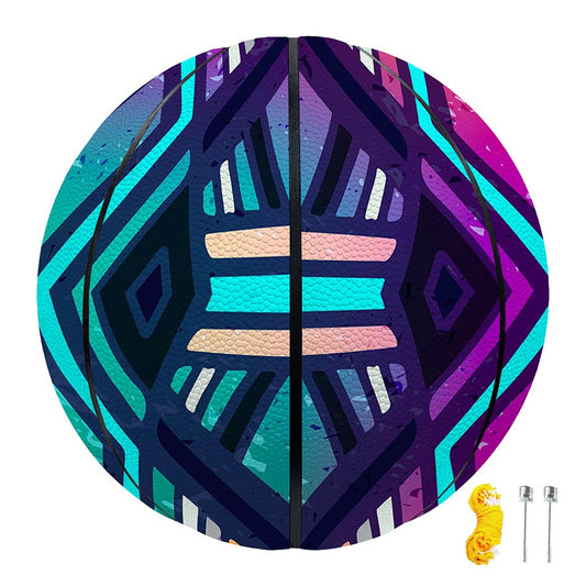 Ethnic Aztec Trippy Print Basketball