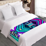 Ethnic Aztec Trippy Print Bed Runner