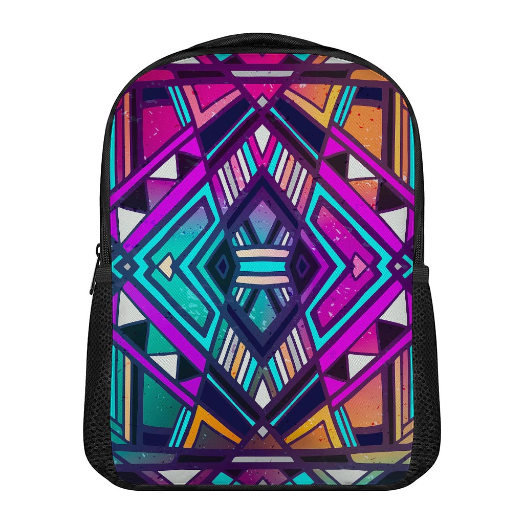 Ethnic Aztec Trippy Print Casual Backpack