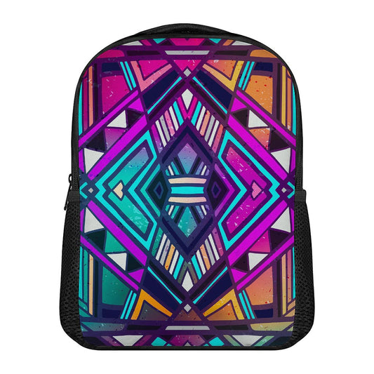 Ethnic Aztec Trippy Print Casual Backpack