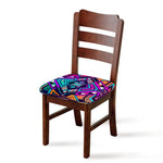 Ethnic Aztec Trippy Print Chair Cushion Cover