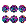 Ethnic Aztec Trippy Print Coaster Set
