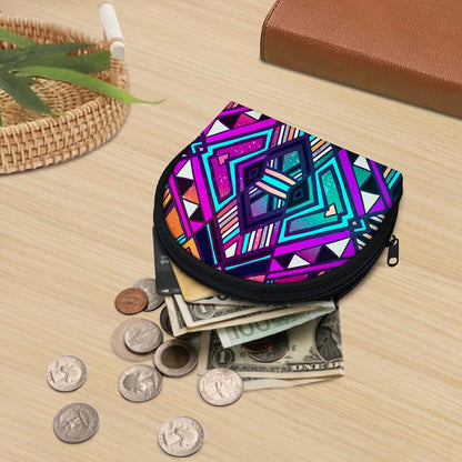 Ethnic Aztec Trippy Print Coin Purse