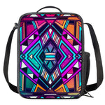 Ethnic Aztec Trippy Print Crossbody Lunch Bag