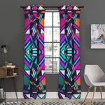 Ethnic Aztec Trippy Print Curtain
