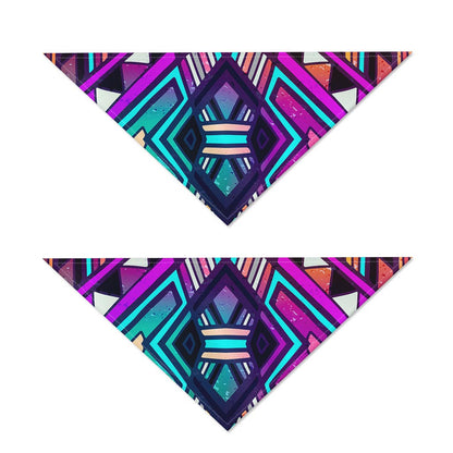 Ethnic Aztec Trippy Print Dog Bandana