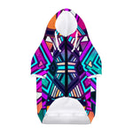 Ethnic Aztec Trippy Print Dog Zip Up Hoodie
