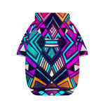 Ethnic Aztec Trippy Print Dog Zip Up Hoodie