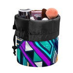 Ethnic Aztec Trippy Print Drawstring Makeup Bag