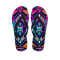 Ethnic Aztec Trippy Print Flip Flops