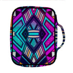 Ethnic Aztec Trippy Print Front Pocket Bible Bag