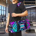Ethnic Aztec Trippy Print Gym Bag