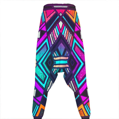 Ethnic Aztec Trippy Print Hammer Pants