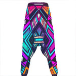 Ethnic Aztec Trippy Print Hammer Pants
