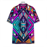 Ethnic Aztec Trippy Print Hawaiian Shirt