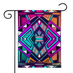 Ethnic Aztec Trippy Print House Flag