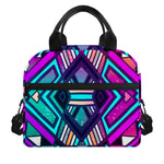 Ethnic Aztec Trippy Print Insulated Lunch Bag