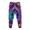 Ethnic Aztec Trippy Print Jogger Pants