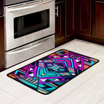 Ethnic Aztec Trippy Print Kitchen Mat