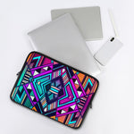 Ethnic Aztec Trippy Print Laptop Sleeve