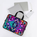 Ethnic Aztec Trippy Print Laptop Sleeve With Handle
