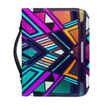 Ethnic Aztec Trippy Print Leather Bible Cover