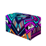 Ethnic Aztec Trippy Print Leather Tissue Box Cover