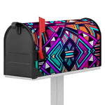 Ethnic Aztec Trippy Print Mailbox Cover