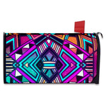 Ethnic Aztec Trippy Print Mailbox Cover