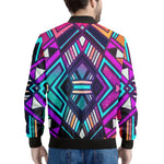 Ethnic Aztec Trippy Print Men's Bomber Jacket