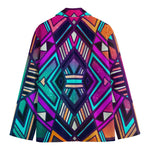 Ethnic Aztec Trippy Print Men's Cotton Blazer