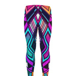 Ethnic Aztec Trippy Print Men's leggings