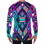 Ethnic Aztec Trippy Print Men's Long Sleeve T-Shirt