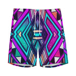 Ethnic Aztec Trippy Print Men's Sports Shorts