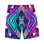 Ethnic Aztec Trippy Print Men's Sports Shorts