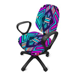 Ethnic Aztec Trippy Print Office Chair Cover