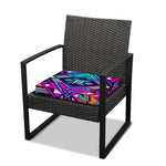 Ethnic Aztec Trippy Print Outdoor Seat Cushion Cover