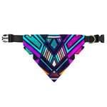 Ethnic Aztec Trippy Print Over The Collar Dog Bandana