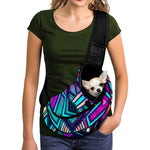 Ethnic Aztec Trippy Print Pet Sling Carrier