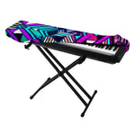 Ethnic Aztec Trippy Print Piano Keyboard Cover