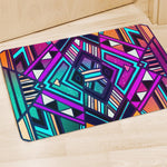 Ethnic Aztec Trippy Print Polyester Doormat