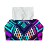 Ethnic Aztec Trippy Print Rectangle Tissue Box Cover